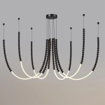 7149/70L HIGHTECH ODL26 221 светильник черный/акрилл/металл IP20 LED 70W 4300Лм 3500K 300° 220V MONELLA