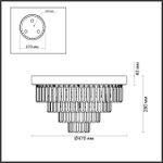5257/6C CLASSI LN23 179 латунь Люстра потолочная E14 6*40W 220V ZAHA