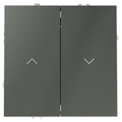 VLS020706 Выключатель встраиваемый VOLTUM S70 для жалюзи 10А, (титан). (ТМ Maytoni)