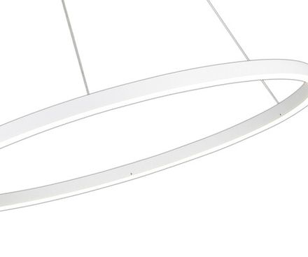08228,01A(4000K) Подвес Тор белый d100 h150 Led 56W (4000K) 2 вида крепления, диммируемый, с пультом ДУ
