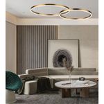 6531/67L LEDIO LN23 215 латунь Светильник подвесной LED 67W  3000/4000/6000К 220V ECHO