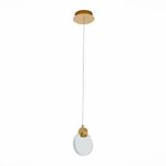 SL6104.203.01 Подвес ST-Luce Золотистый/Прозрачный,С пузырьками воздуха LED 1*3W 3000K