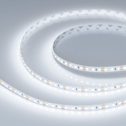 Светодиодная лента RT-A120-8mm 12V Cool 8K (14.4 W/m, IP20, 2835, 5m) (Arlight, Открытый)