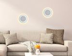Настенный светодиодный светильник FW105 WH/S белый/песок LED 3000K/6400K 15W 240*190*50
