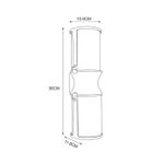 Уличный настенный светильник Arte Lamp MINCHIR A8306AL-2BK, 2хE27