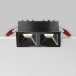 Встраиваемый светильник Альфа / Alfa LED 20 Вт 4000 К 50°, DL043-02-10W4K-SQ-B-1. TM Maytoni