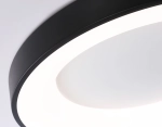 Потолочный светодиодный светильник FZ1403 BK черный IP20 48W 3000K-6500K D500*50 (ПДУ ИК)