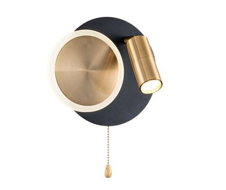 Настенный светильник Arte Lamp SYRMA A2213AP-2BK, 1хLED