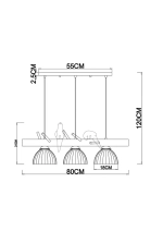 Подвесной светильник Arte lamp CAPRICE A4183SP-3BR, 3хE27