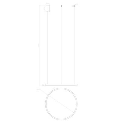 Подвесная люстра Arte Lamp SMOOTH A2223SP-1BK, 1хLED