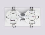 Светильник встраиваемый TN52423/2 WH/FR белый/белый матовый GX53 max 12W 210*105*45