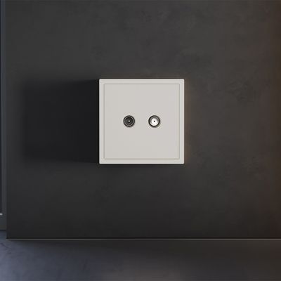 VLS001613 Накладка для розетки телевизионной оконечной TV+SAT, S70 (хлопок). (ТМ Maytoni)