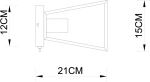 Настенный светильник Arte Lamp BRUSSELS A8030AP-1WH, 1хE27