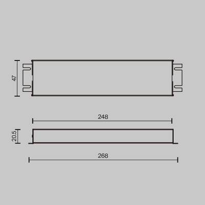 Источник напряжения Triac 24В 150Вт IP 67, 734003. TM Maytoni