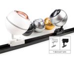 Корпус светильника накладной для насадок D60/70mm c LED подсветкой C1104 PSL серебро полированное D100*H80mm MR16 GU5.3 LED 3W 4200K