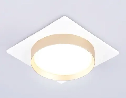 Светильник встраиваемый TN5230 WH/GD белый/золото GX53 max 12W 110*110*35