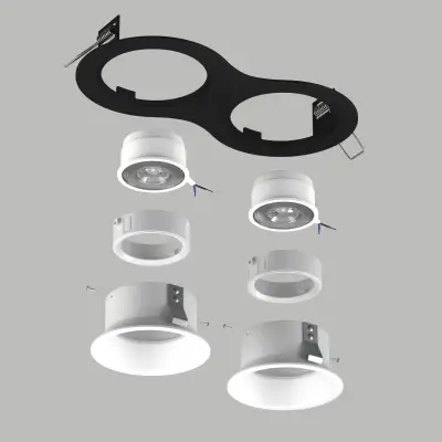 D6270606WMOD Светильник DOMINO ROUND  под LED модуль/лампу МR16 (214627+214606+214606+214006+214006)