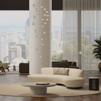 Подвесной светильник Sapphire 3000К 140Вт, MOD293PL-L140BS3K. TM Maytoni