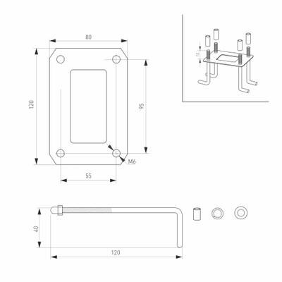 Светильник LGD-EYE-BOLL-H900-6W Warm3000 (GR, 117 deg, 230V) (Arlight, IP54 Металл, 3 года)