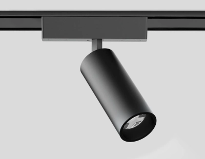 Светильник светодиодный трековый для шинопровода Magnetic Ultra Slim GV1511 BK черный IP20 9W 4200K 48V 24° D44*160