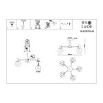 SLE220702-05 Люстра потолочная Белый, Светлое дерево/Белый E14 5*40W