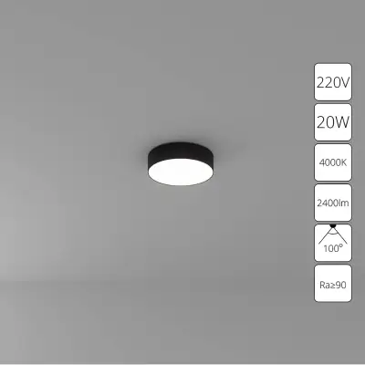 Потолочный светильник Arte Lamp FADO A6620PL-1BK, 1хLED