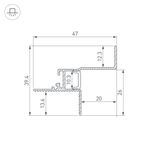 Профиль СEIL-S12-SHADOW-20-SIDE-3000 ANOD BLACK (Arlight, Алюминий)