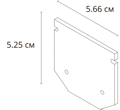 Заглушка для профиля Arte Lamp LINEA-ACCESSORIES A621005E