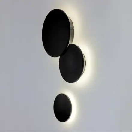 379347 Светильник PIATTO 1x12W LED 1200LM G ЧЕРНЫЙ 4000K IP65