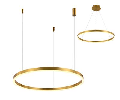 08214,36A(3000K) Подвес Тор латунь d80 h150 Led 50W (3000K) 2 типа крепления