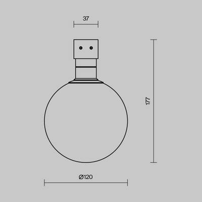 Уличный трековый светильник Luna Elasity IP 3000K 9Вт 180° белый O-TR01-1-S-9WW3K. TM Maytoni