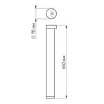Светильник LGD-Path-Round90-H650B-7W Warm White (Arlight, IP54 Металл, 3 года)