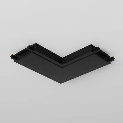 Конектор питания угловой Radity черный, TRA084CL-11B. TM Maytoni