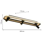 Потолочный светильник Olika 4439-3C, LED*40W, 4300LM, 3000-6000K. ТМ F-Promo