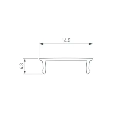 Экран SL-W15-2000 OPAL BLACK (Arlight, Пластик)