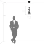814003 Люстра BELLE LED 1х8W 450LM АЛЮМИНИЙ/МУЛЬТИКОЛОР 3000K Lightstar