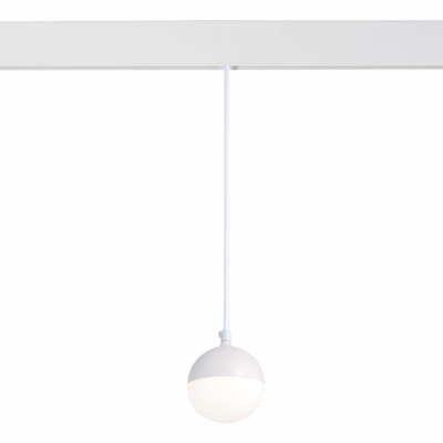 ST358.543.07 Магнитный трековый светильник подвесной белый LED 1*7W 4000K 520Lm Ra>80 120° IP20 D90xH90 48V