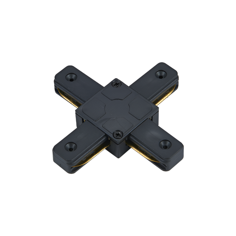 Коннектор X-образный XSB-BL для шинопровода SB черн. IN HOME 4690612060507