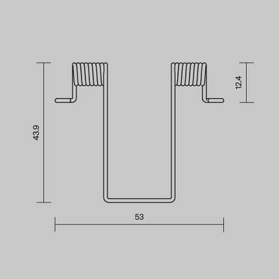 Комплект креплений (для профиля ALM-4625-S-2M) ALM-4625-MT 4 шт., 642002. TM Maytoni