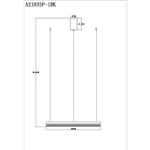 Подвесная люстра Arte Lamp MERCURY A2183SP-1BK, 1хLED