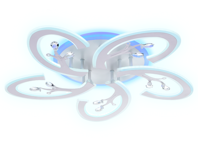 Потолочный светодиодный светильник с пультом FA512/5 WH белый 120W 610*580*80 (ПДУ РАДИО 2.4G)