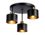 Подвесной светильник в стиле лофт TR8121/3 BK/BS черный/латунь E27*3 max 40W D370*265