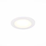 ST209.538.06 Св-к встр. Белый LED 1*6W 3000K 330Lm Ra80 110° IP20 D120xH8 90-265V