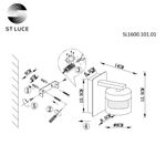 SL1600.101.01 Светильник настенный ST-Luce Хром/Белый LED 1*5W 4000K
