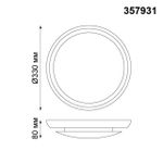 357931 OVER NT19 133 белый Накладной светильник IP20 LED 3000К 7W 220V CAIL