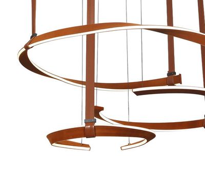 07656-3A,04 Люстра Маджена коричневый d89+63+43 h90+120+150 Led 55W+35W+25W (4000K)