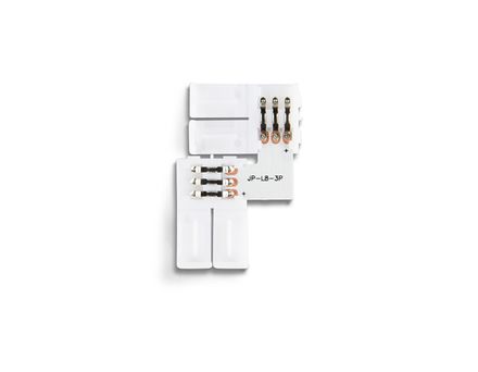 Соединитель угловой L для светодиодной ленты 2835 12/24V (3 конт.) GS6601 (10шт)