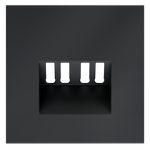 VLS001507 Накладка для розетки акустической 4-местной , S70 (графит). (ТМ Maytoni)