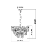 Подвесная люстра Arte Lamp KAPRI A4078LM-6CC, 6хE14