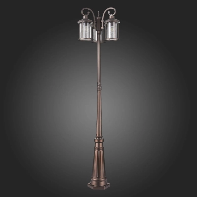 SL080.425.03 Светильник уличный наземный ST-Luce Темный кофе/Прозрачный, Темный кофе E27 3*100W